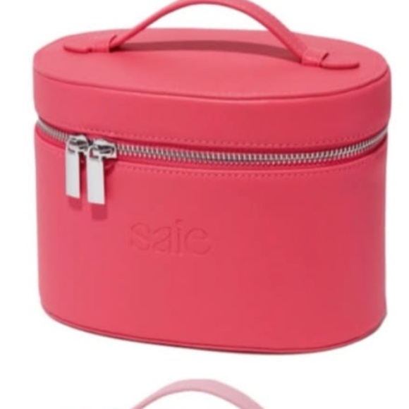 NWT Saie Mini Vanity Case in Fuchsia - Picture 2 of 3